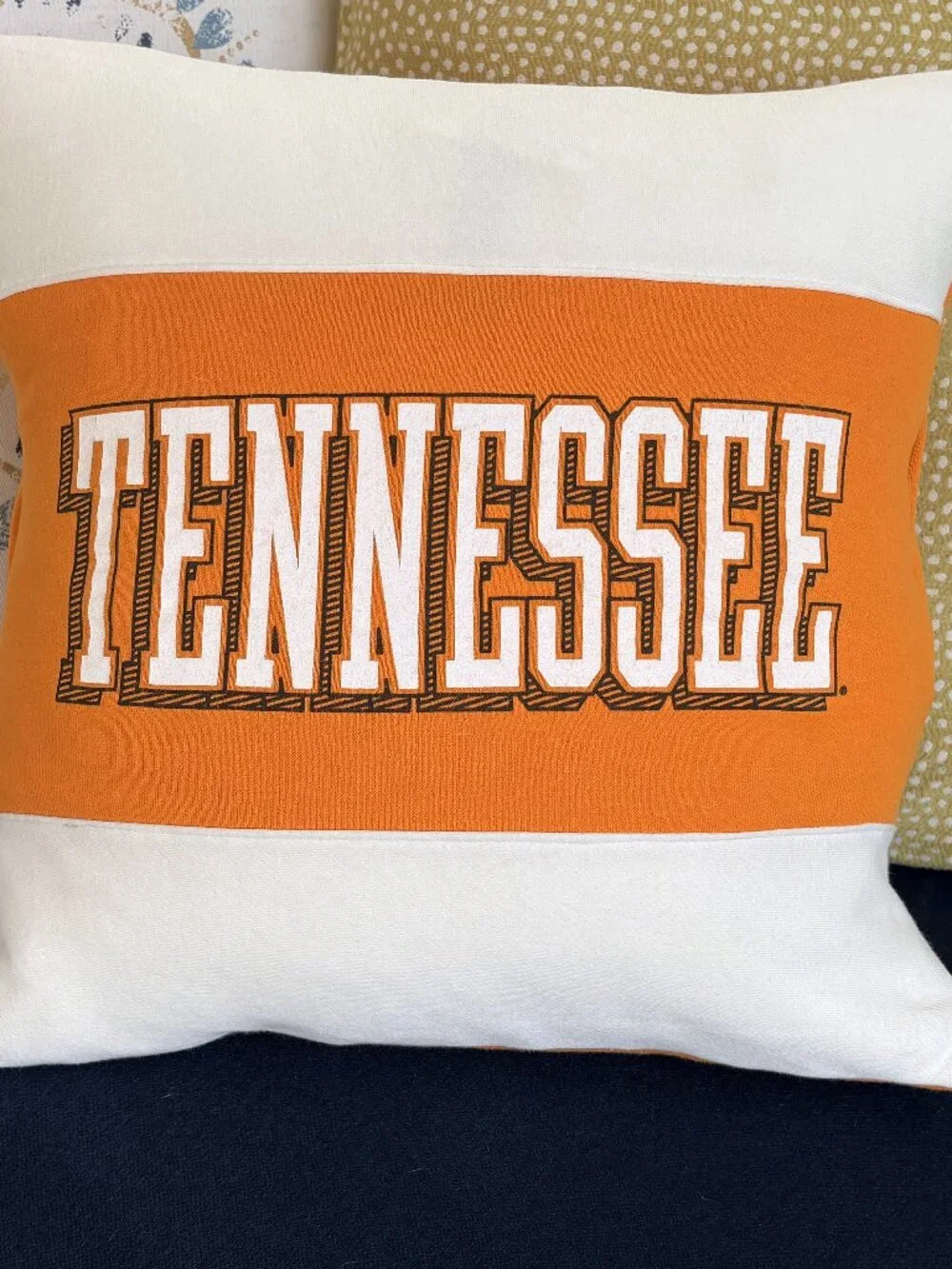 University of Tennessee Volunteers Custom Reworked Throw Pillow 16